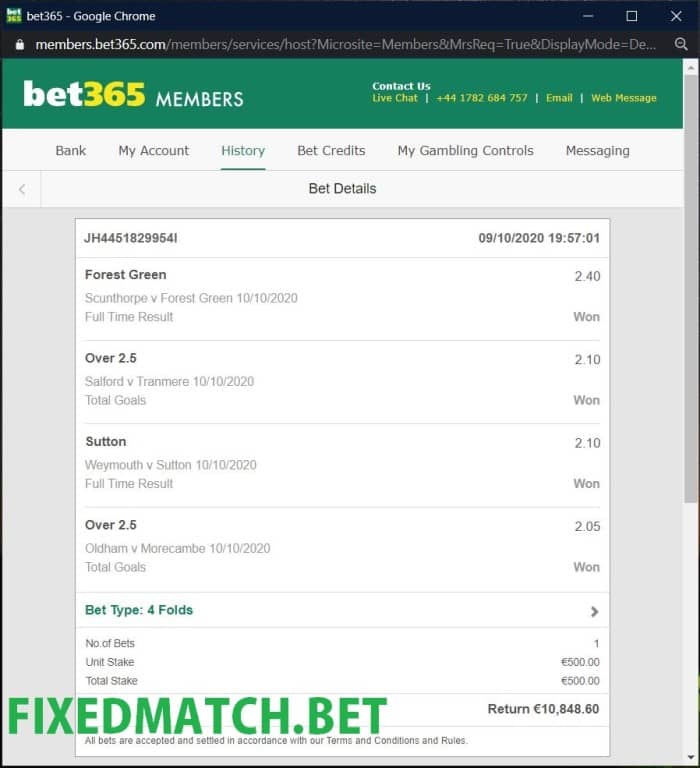 weekend big odds fixed matches