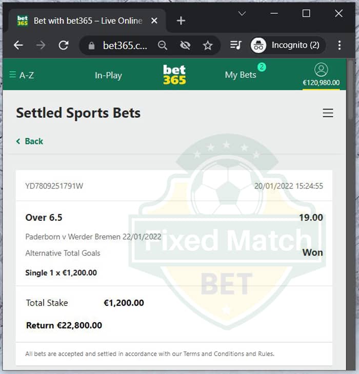 Fixed Match Over Goals Betting Saturday