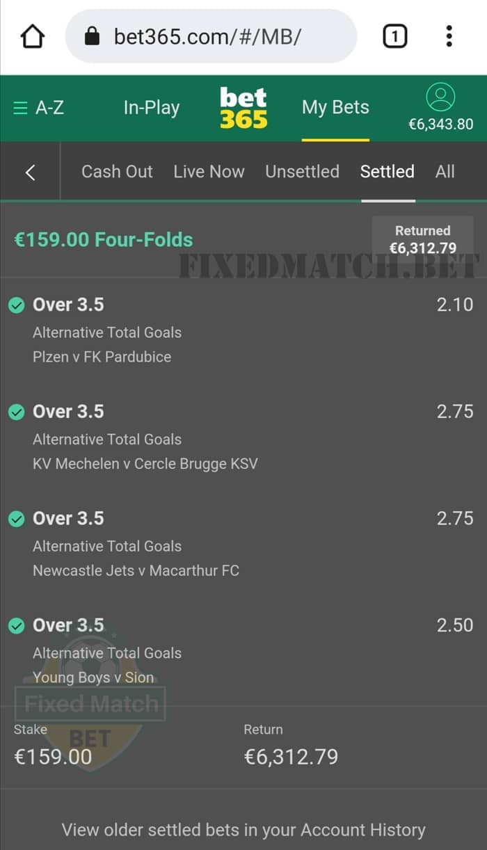 Four Fixed Matches X Tip Betting
