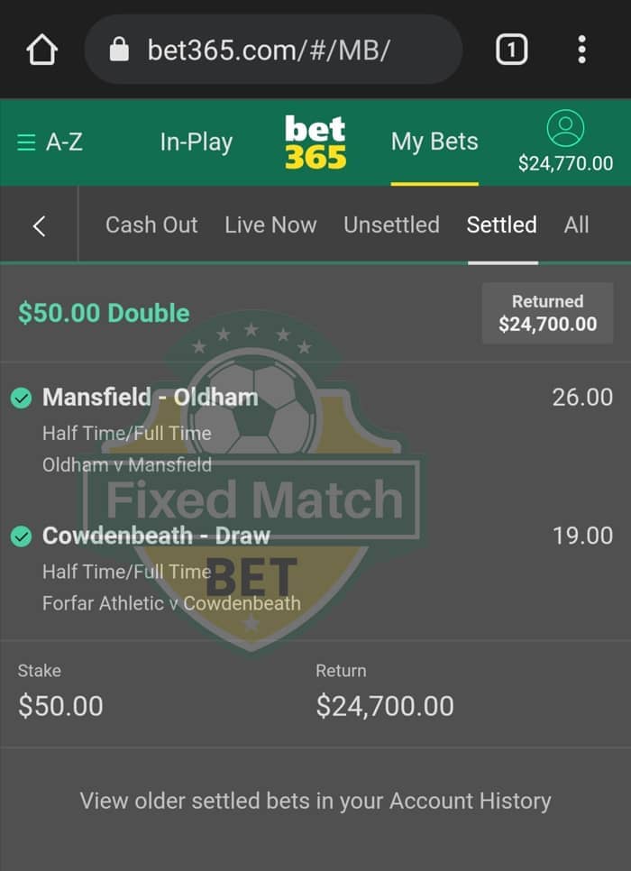 michael fixed matches 1x2 betting football