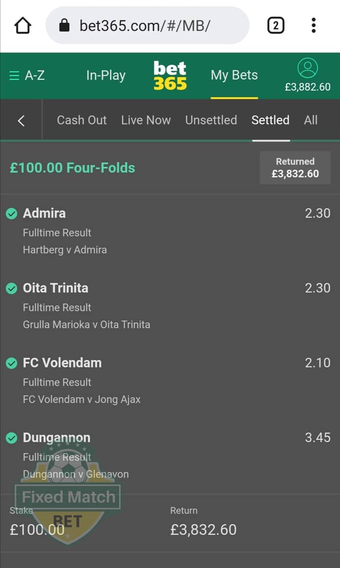 combo fixed bets soccer weekend