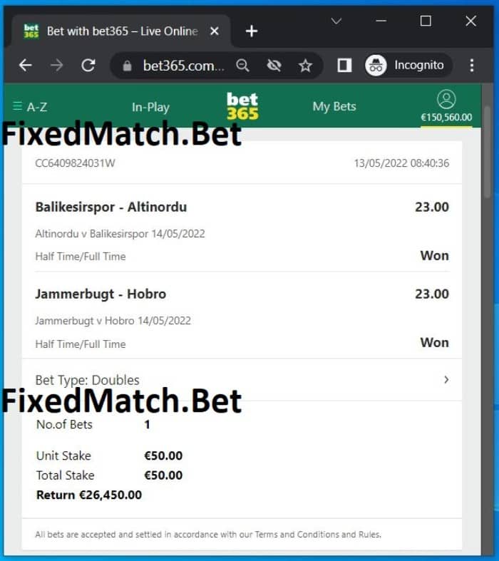 Double fixed bets big odds weekend
