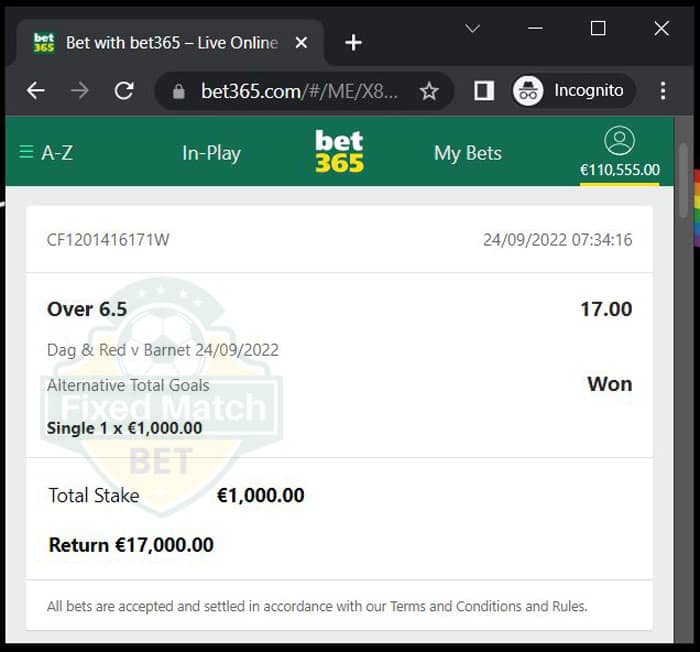 match fixed bet single real site