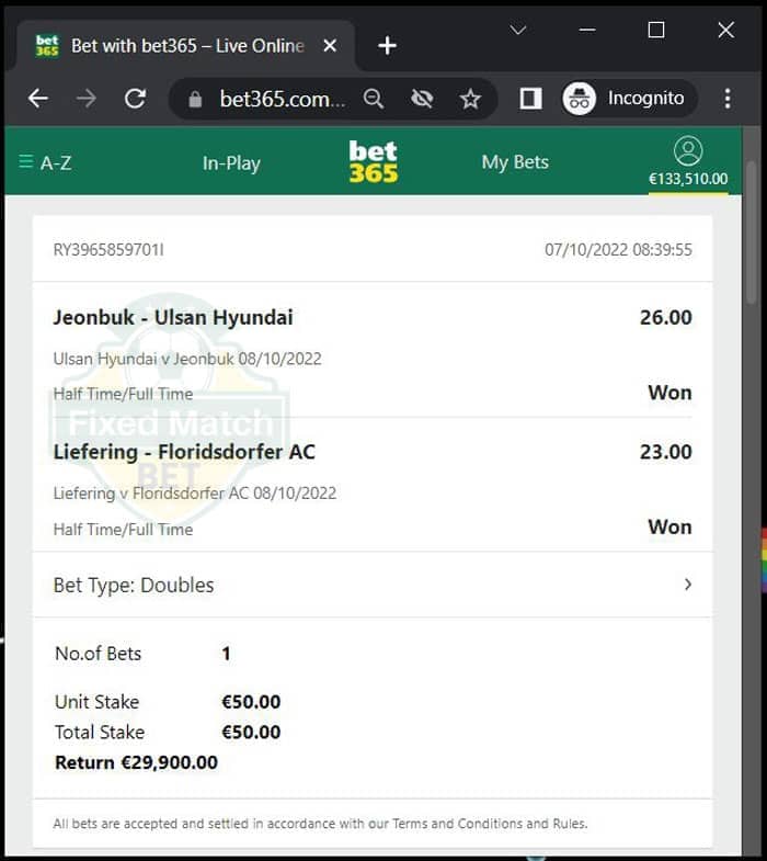 ht ft fixed odds bets