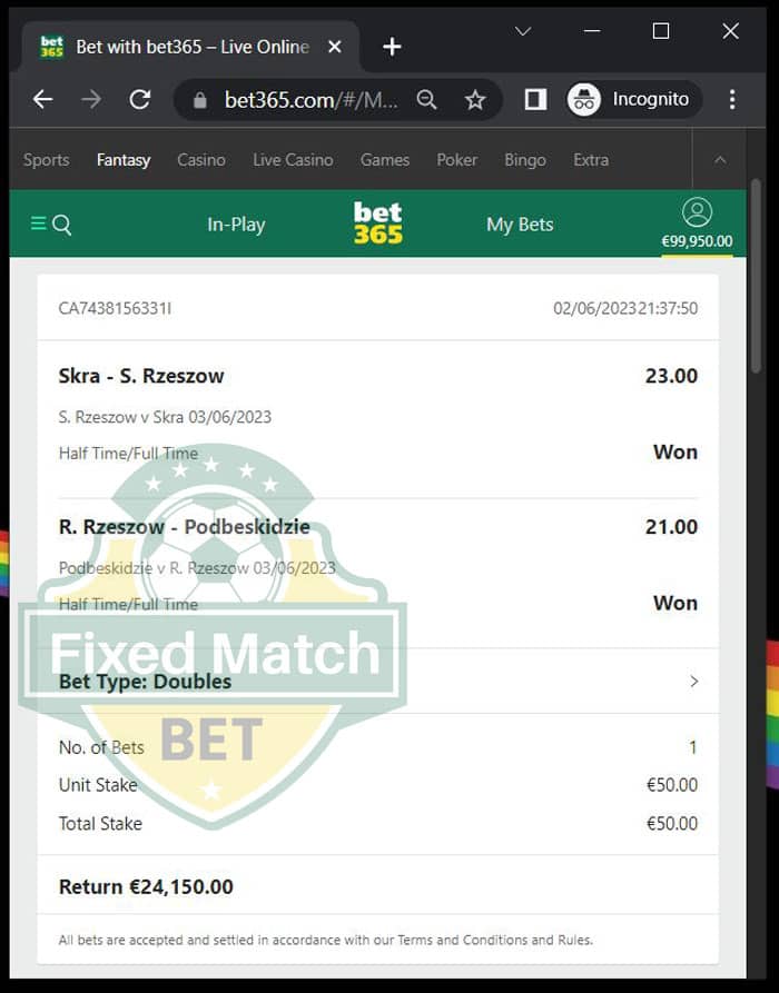double bet ht ft big odds