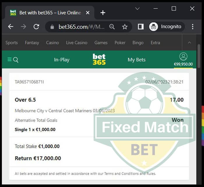 fixed match single odds betting ht ft