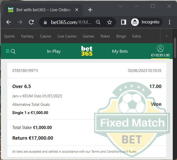 fixed match betting single odds