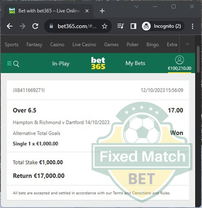 ht ft fixed bet sure win