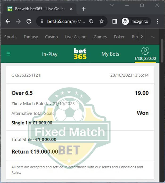 single bet match fixed odds