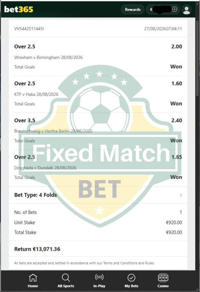28.08.2026 mini ticket fixed matches 28.08.2026 mini ticket fixed matches